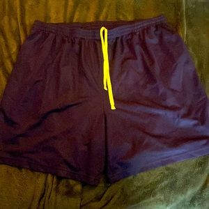 Starter men’s athletic shorts, navy blue, size 2X